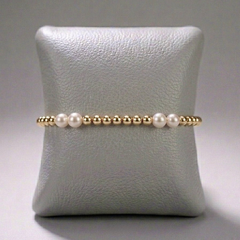 Pearl Balance Bracelet — Gold