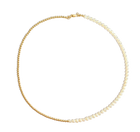 Little Bead Gold Pearl Necklace