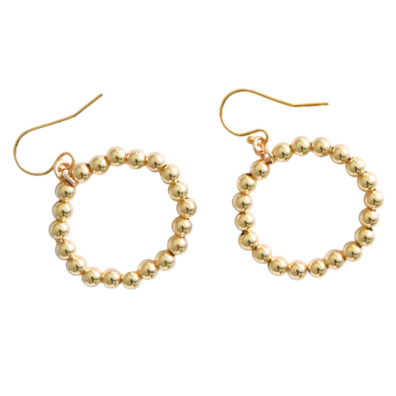 Medium 4mm Gold Hoops