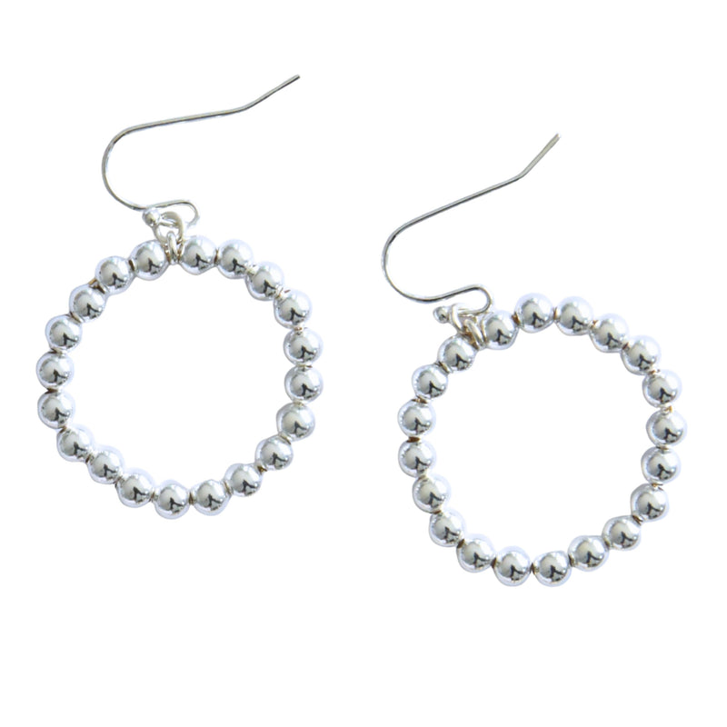 Medium 4mm Silver Hoops